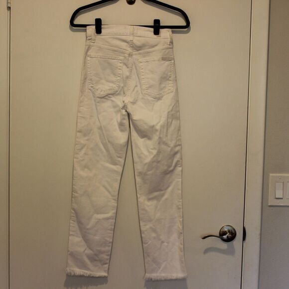 7 For All Mankind White Jeans Women Size 25 - Picture 6 of 13